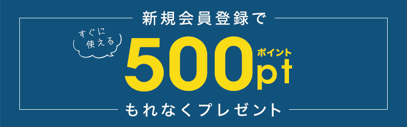 サンコー公式オンラインショップの新規会員登録ですぐ使える500円分ポイントが付与されます。