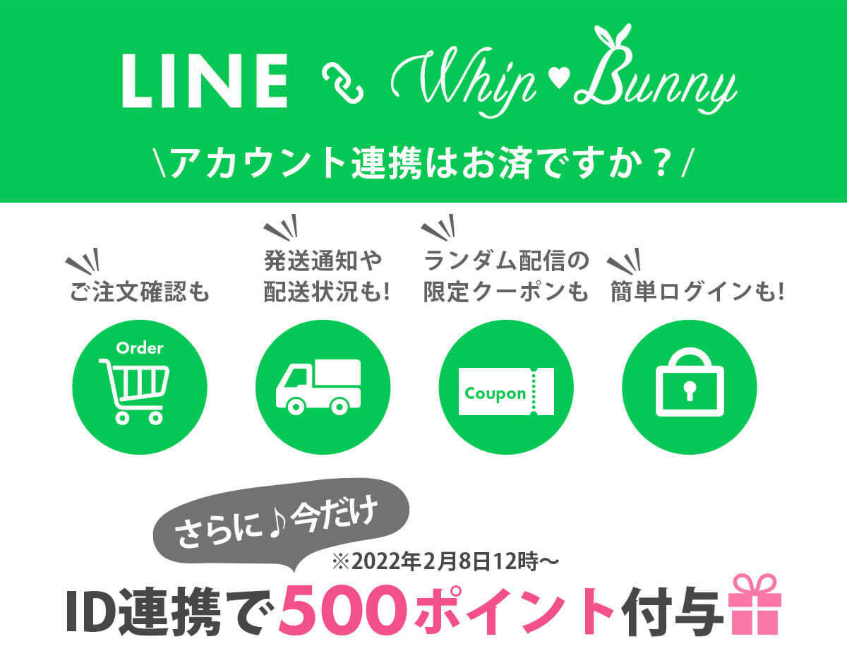 LINE ID連携で別途500ポイントプレゼントをゲット